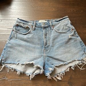 Abercrombie & Fitch Curve Love Mom shorts High rise